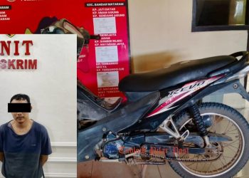 Tekab 308 Presisi Polsek Seputih Mataram Ringkus Pelaku Curanmor, Motor Korban Berhasil Diselamatkan