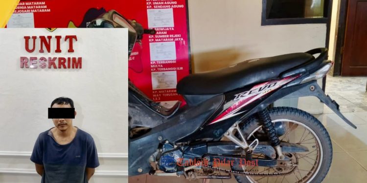 Tekab 308 Presisi Polsek Seputih Mataram Ringkus Pelaku Curanmor, Motor Korban Berhasil Diselamatkan