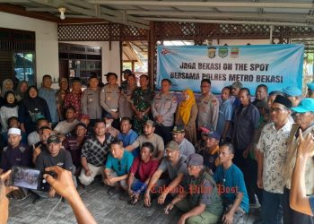 On The Spot Jaga Bekasi, Polres Metro Bekasi Perkuat Sinergi Keamanan Bersama Warga Kedungwaringin