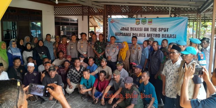 On The Spot Jaga Bekasi, Polres Metro Bekasi Perkuat Sinergi Keamanan Bersama Warga Kedungwaringin
