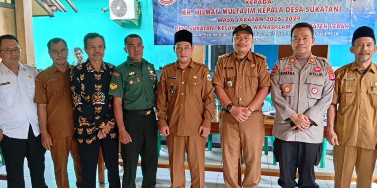 Serah terima jabatan Kepala Desa Sukatani, dari PJ kepala desa sukatani. kepada kepala desa terpilih. Berlangsung Khidmat, Harapan Baru untuk Pelayanan Masyarakat