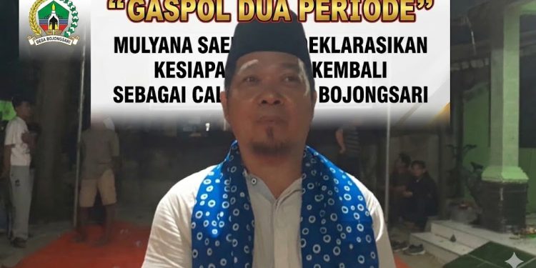 Gaspol Dua Periode, Mulyana Saepul Deklarasikan Kesiapan Maju Kembali sebagai Calon Kepala Desa Bojongsari
