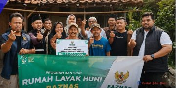 Didampingi FORWATU Banten, BAZNAS Provinsi Banten Salurkan Bantuan Rumah Layak Huni untuk Ibu Saminah