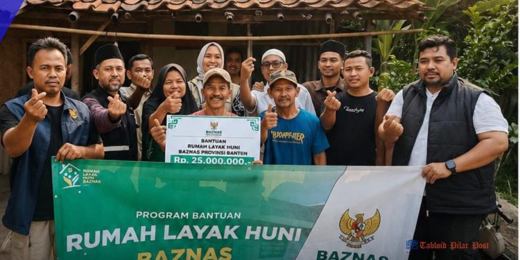 Didampingi FORWATU Banten, BAZNAS Provinsi Banten Salurkan Bantuan Rumah Layak Huni untuk Ibu Saminah