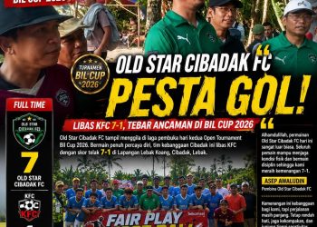 Old Star Cibadak FC Pesta Gol! Libas KFC 7-1, Tebar Ancaman di Open Tournament Bil Cup 2026