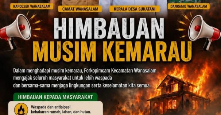 Forkopimcam Wanasalam Bersatu! Serukan Perang Melawan Ancaman Kebakaran di Musim Kemarau, Keselamatan Warga Jadi Prioritas Utama