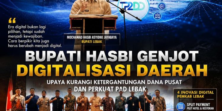 Bupati Hasbi Genjot Digitalisasi Daerah, Targetkan Kurangi Ketergantungan Dana Pusat dan Perkuat PAD Lebak