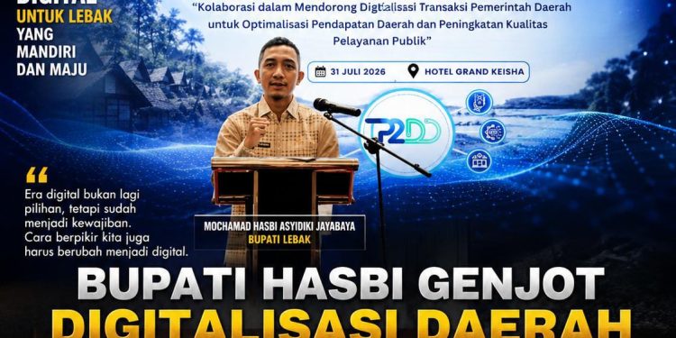 Bupati Hasbi Genjot Digitalisasi Daerah, Targetkan Kurangi Ketergantungan Dana Pusat dan Perkuat PAD Lebak