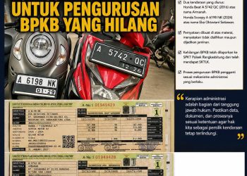 Pemilik Kendaraan Buat Surat Pernyataan untuk Pengurusan BPKB yang Hilang