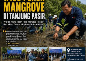 Aksi Nyata Wartawan Peduli Lingkungan dalam Rangka HUT ke-14 Ikatan Wartawan Online (IWO)