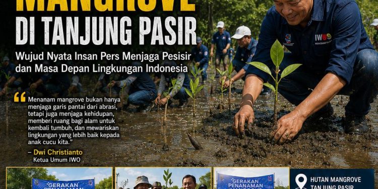 Aksi Nyata Wartawan Peduli Lingkungan dalam Rangka HUT ke-14 Ikatan Wartawan Online (IWO)