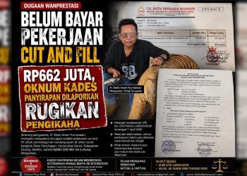 Diduga Belum Bayar Pekerjaan Cut and Fill Rp662 Juta, Oknum Kades Panyirapan Dilaporkan Rugikan Pengusaha