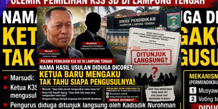 K3S SD Lampung Tengah Bergejolak: Siapa yang Mengubah Nama Pengurus dan Mengapa Musyawarah Diduga Dilewati?