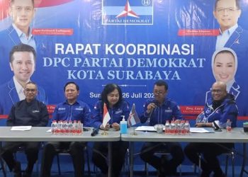 Jelang HUT ke-25, DPC Demokrat Surabaya Matangkan Persiapan Perayaan Seperempat Abad