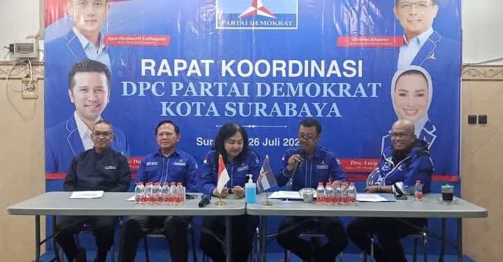 Jelang HUT ke-25, DPC Demokrat Surabaya Matangkan Persiapan Perayaan Seperempat Abad