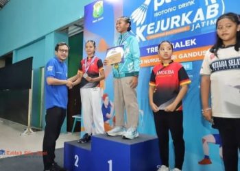 Wabup Trenggalek Tutup Kejurkab Bulutangkis 2026, 198 Atlet Siap Bidik Porprov Jatim 2027