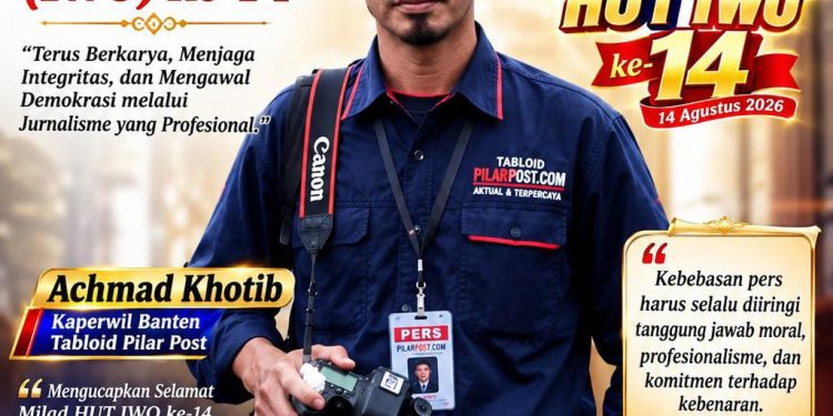 Achmad Khotib: HUT IWO ke-14 Momentum Perkuat Integritas, Profesionalisme, dan Solidaritas Insan Pers