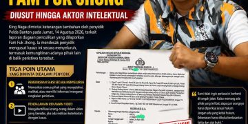 USAI DIPERIKSA POLDA BANTEN, KING NAGA DESAK DUGAAN PENCULIKAN FAM FUK JHONG DIUSUT HINGGA AKTOR INTELEKTUAL