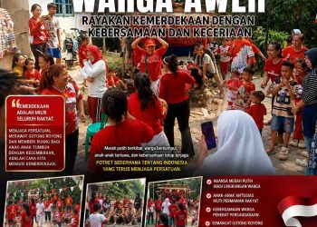SEMARAK HUT KE-81 KEMERDEKAAN RI, WARGA AWEH RAYAKAN KEMERDEKAAN DENGAN KEBERSAMAAN DAN KECERIAAN