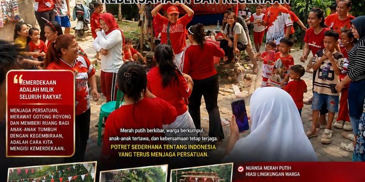 SEMARAK HUT KE-81 KEMERDEKAAN RI, WARGA AWEH RAYAKAN KEMERDEKAAN DENGAN KEBERSAMAAN DAN KECERIAAN