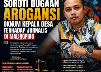 KING NAGA SOROTI DUGAAN AROGANSI OKNUM KEPALA DESA TERHADAP JURNALIS DI MALINGPING