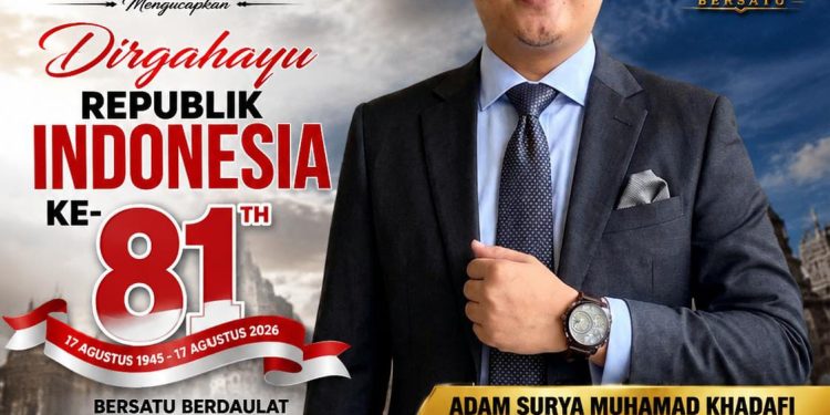 GWSBB Banten Ucapkan Dirgahayu RI ke-81, Adam Surya: Kemerdekaan Adalah Amanah yang Harus Diisi dengan Karya Nyata