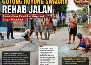 Warga Kp. Bajeg 2 Gotong Royong Swadaya Rehab Jalan, Rian Andriana: Kepedulian Masyarakat Sangat Dibutuhkan
