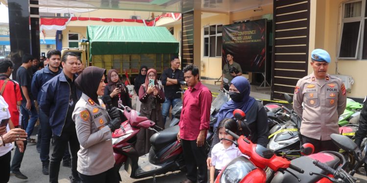 Kapolres Lebak: 10 Kasus Curanmor Berhasil Diungkap oleh Sat Reskrim Polres Lebak dan Polsek Jajaran