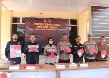 Sat Reskrim Polres Lebak Berhasil Ungkap Dua Kasus Pertambangan Ilegal