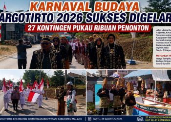 Karnaval Budaya Argotirto 2026 Sukses Digelar, 27 Kontingen Pukau Ribuan Penonton