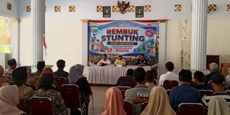 Pemdes Sidodadi Gelar Rembug Stunting, Perkuat Sinergi Wujudkan Generasi Emas Bebas Stunting