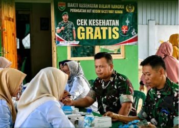 Kodim 0427/Way Kanan Gelar Bakti Kesehatan Gratis, Wujud Kepedulian TNI untuk Masyarakat