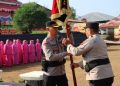 AKBP Ramadhona Resmi Jabat Kapolres Way Kanan, Tunggul “Wira Bhakti Ramik Ragom” Diserahterimakan