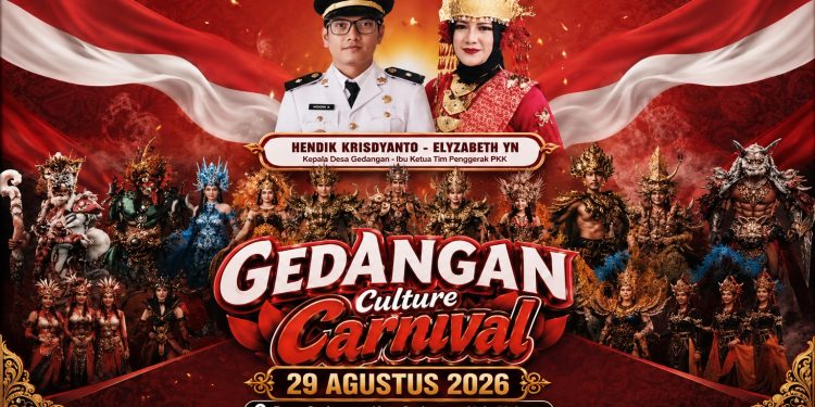 Gedangan Culture Carnival 2026 Siap Digelar, Usung Tema “Alkisah Seni Budaya Nusantara”