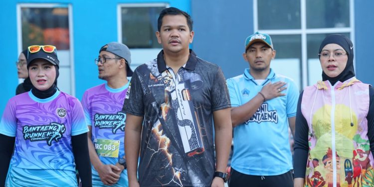 Genap 10 Tahun, Bantaeng Runners Community Makin Solid, Bupati Bantaeng Lepas Peserta Lari