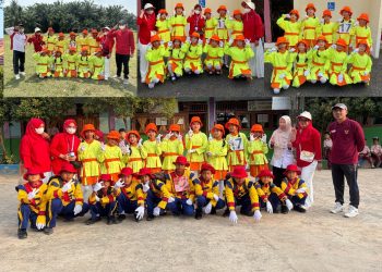 SDN 21 Gunung Megang Tampil Memukau, Semangat Kemerdekaan Membara di Lomba Gerak Jalan Indah