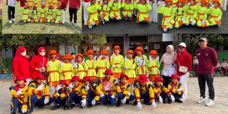 SDN 21 Gunung Megang Tampil Memukau, Semangat Kemerdekaan Membara di Lomba Gerak Jalan Indah