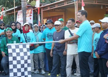 Semarak HUT ke-81 RI, Bupati Bantaeng Lepas Jalan Santai Beja dan Bada Family