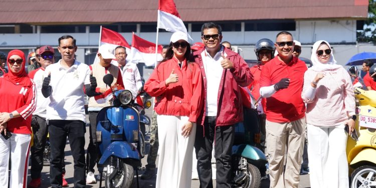 Semarak HUT ke-81 RI, Bupati Bantaeng Buka Konvoi 140 Kendaraan Klasik