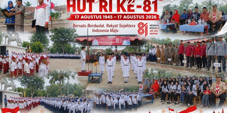 Upacara HUT RI ke-81 di Desa Panang Jaya Berlangsung Tertib, Aman dan Penuh Khidmat Subjudul:
