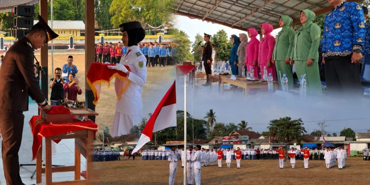 Upacara Penurunan Bendera HUT RI ke-81 di Seputih Agung Berlangsung Khidmat dan Aman