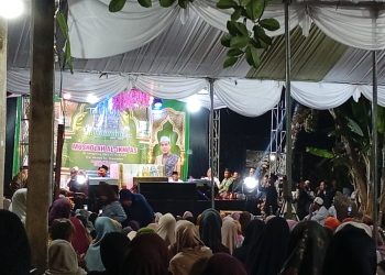 Di Tengah Semarak HUT RI, Warga Gunggurung Utara Padati Maulid Nabi 1448 H