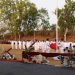 HUT RI ke-81 di Gedangan Meriah, Penurunan Bendera Disambut Defile dan Pesta Rakyat