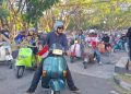 Semarak HUT RI ke-81, Bupati Bantaeng Motoran Santai Bareng Komunitas Vespa
