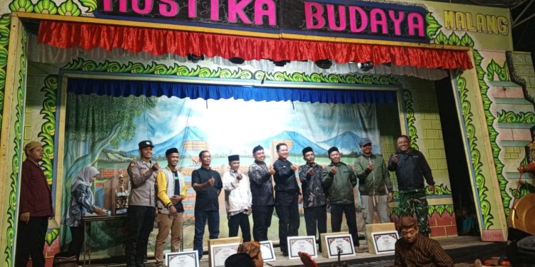 Puncak HUT RI ke-81, Desa Srigonco Gebyar Ludruk Mustika Budaya dan Hidupkan Siskamling