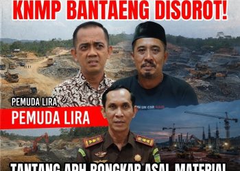 Material KNMP Bantaeng Dipertanyakan, Pemuda LIRA Desak APH Telusuri Asal Tambang
