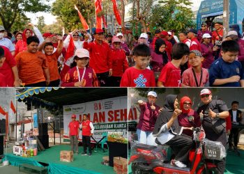 Jalan Sehat HUT RI ke-81 di RW 06 Wisma Tengger Meriah, Mbah Asyiah 78 Tahun Bawa Pulang Motor Listrik