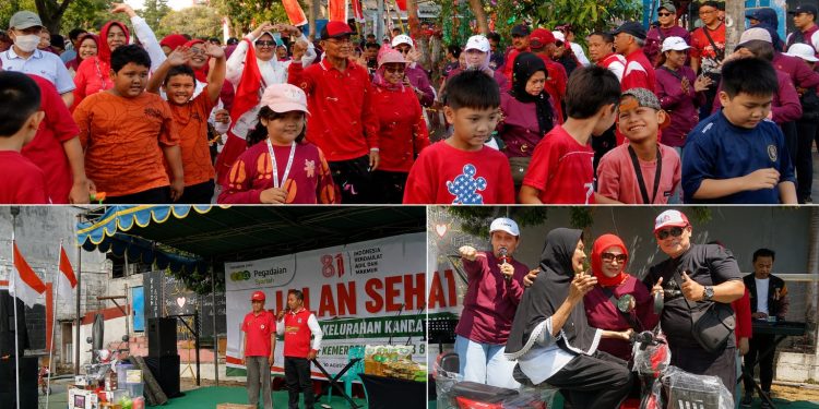 Jalan Sehat HUT RI ke-81 di RW 06 Wisma Tengger Meriah, Mbah Asyiah 78 Tahun Bawa Pulang Motor Listrik