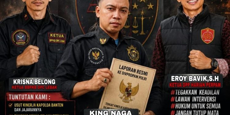 LSM GMBI, Ormas BPPKB dan PERPAM Resmi Laporkan Kapolda Banten Ke Propam Mabes Polri : Akankah Hukum Berhenti Karena Nilai Materi ???