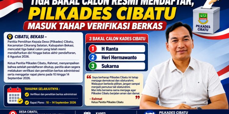 Tiga Bakal Calon Resmi Mendaftar, Pilkades Cibatu Masuk Tahap Verifikasi Berkas
